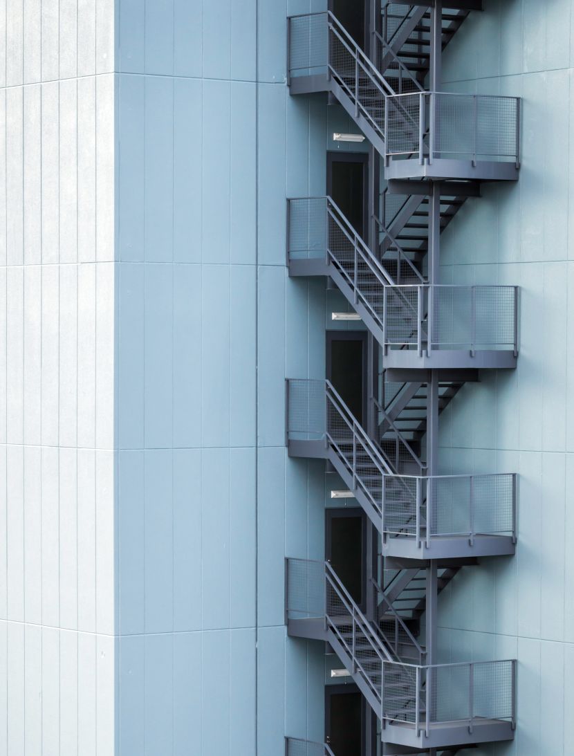 požiarne schody s protipožiarnym náterom 1